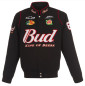 Preview: # 8 Dale Earnhardt Jr. - Full-Snap Racing Jacke Budweiser Design in schwarz